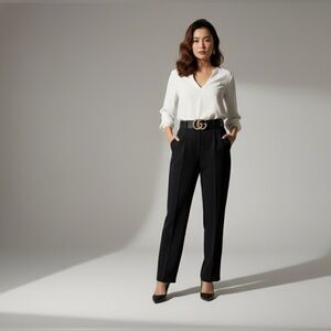 Gucci Black Women's Belt with Gold Buckle